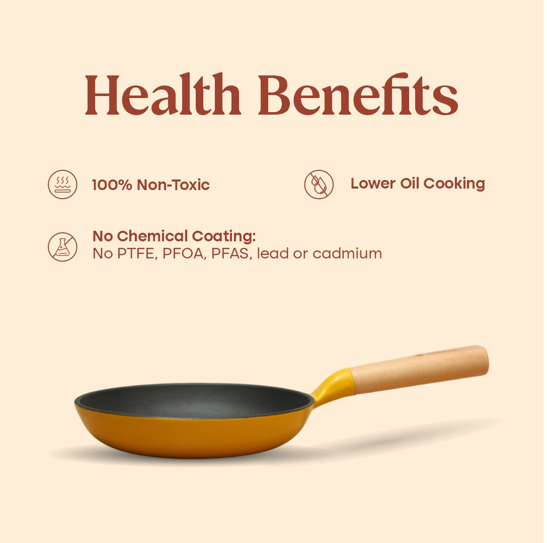 No. 8 Enamel Cast Iron Pan