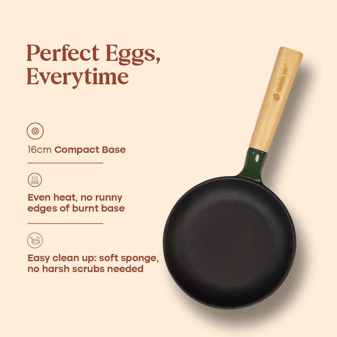 No. 6 Enamel Coated Cast Iron Pan
