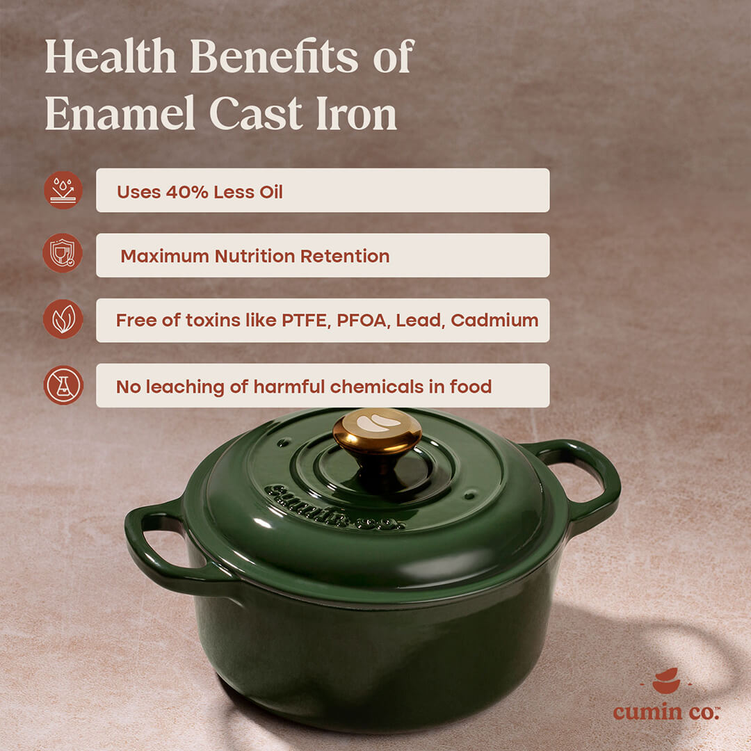 No. 8 Enamel Cast Iron Dutch Oven (2.2L)