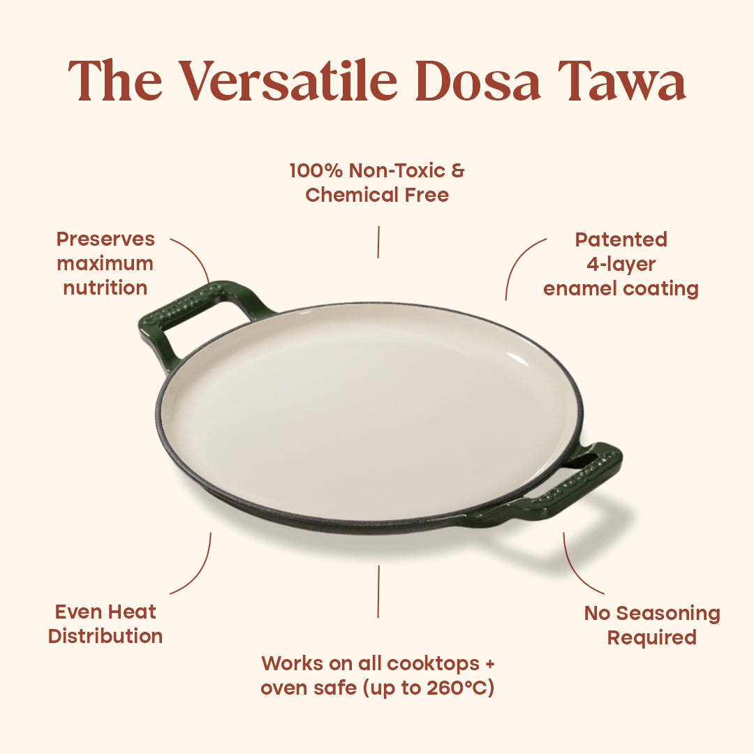 No. 11 Enamel Cast Iron Dosa Tawa