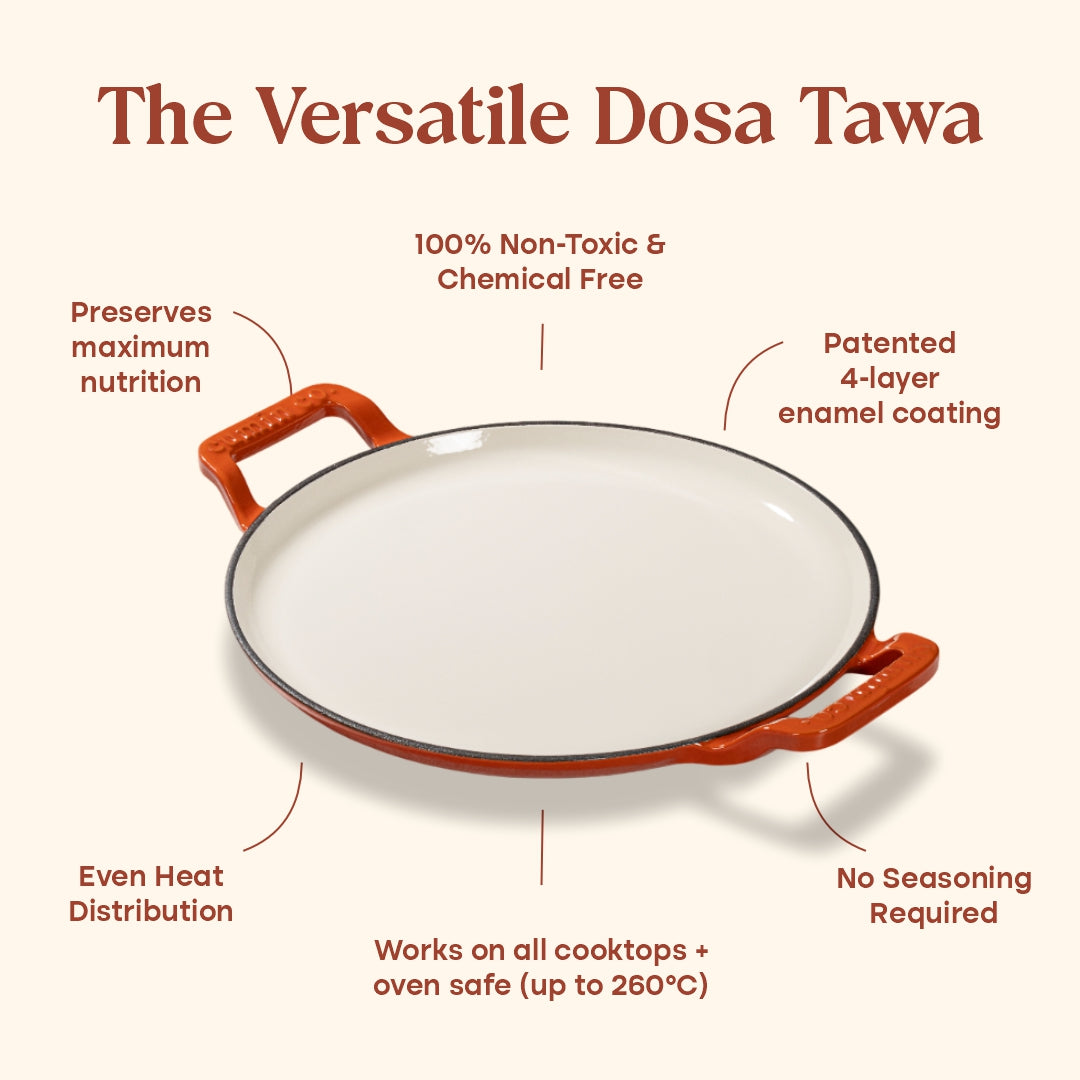 No. 11 Enamel Cast Iron Dosa Tawa
