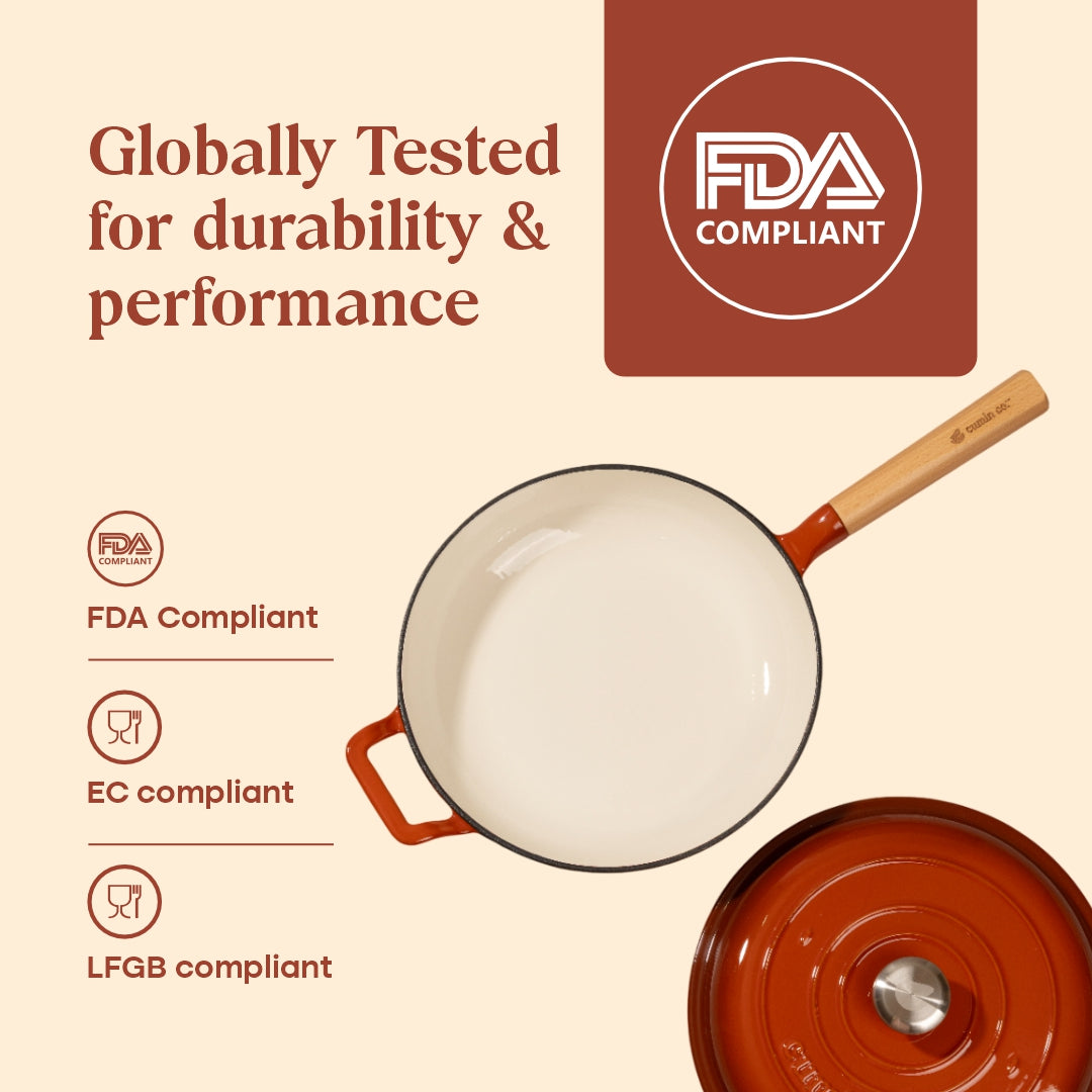 No. 10 Enamel Cast Iron Pan
