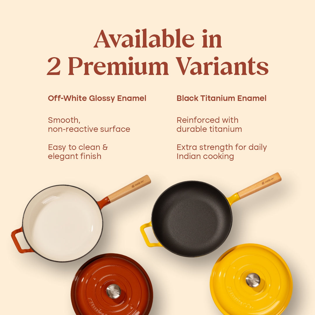 No. 10 Enamel Cast Iron Pan