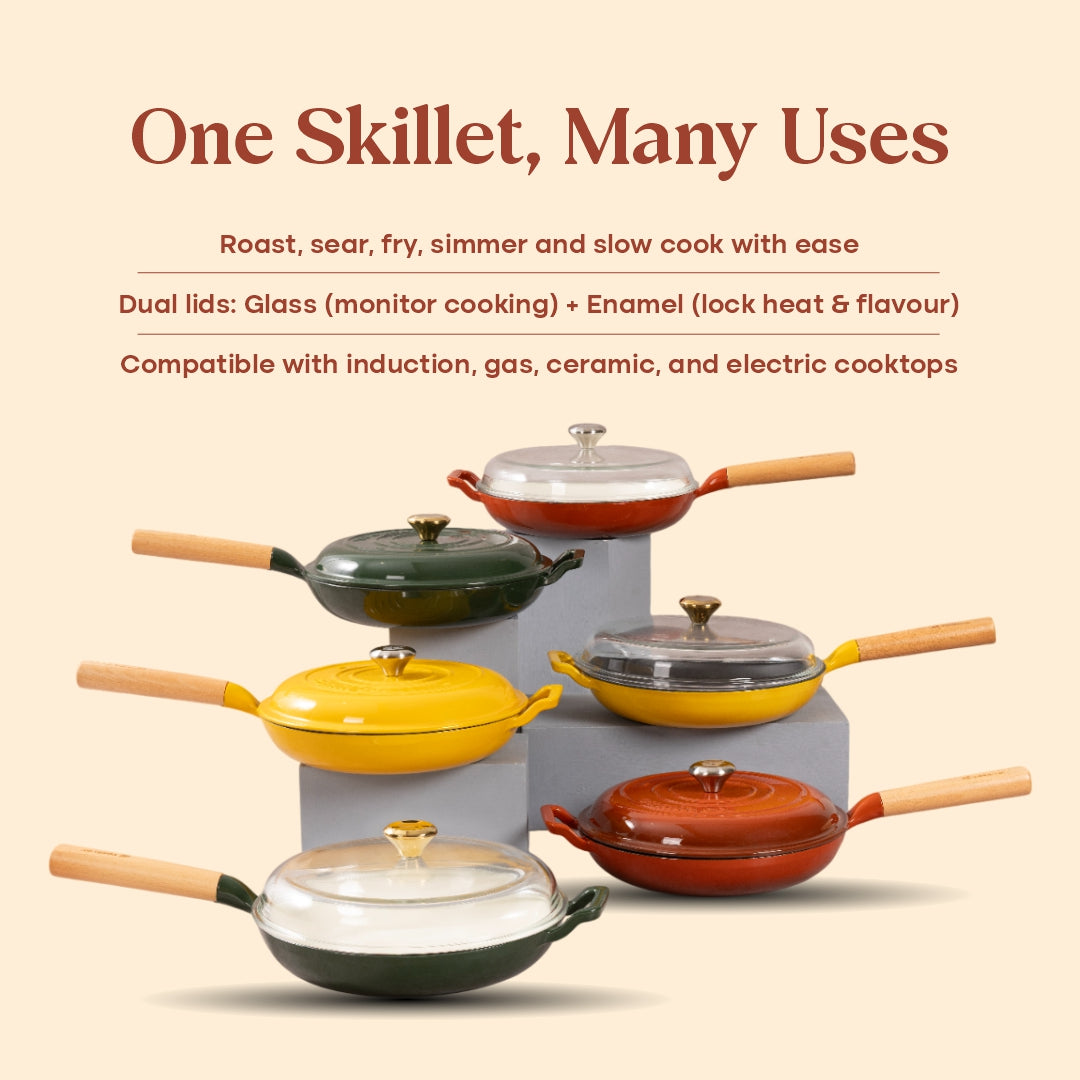 No. 10 Enamel Cast Iron Pan