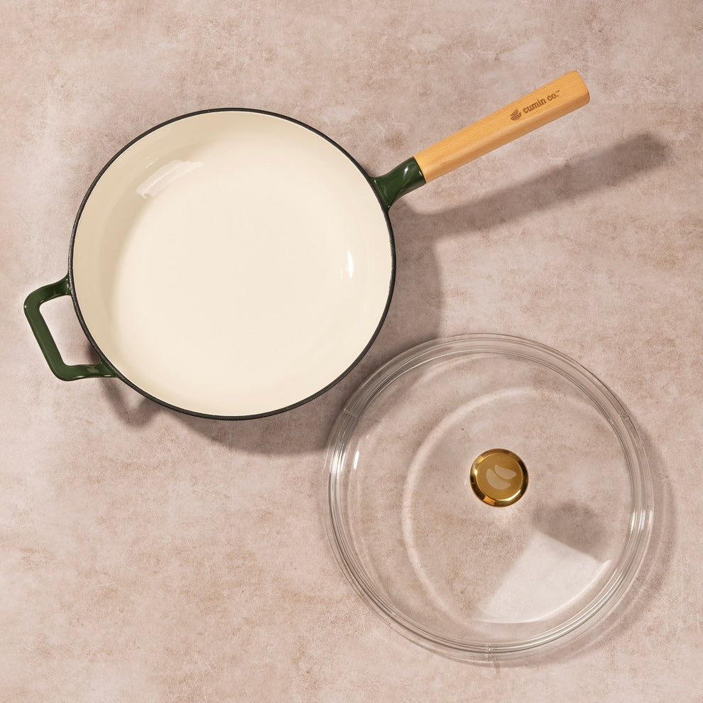 No. 10 Enamel Cast Iron Pan