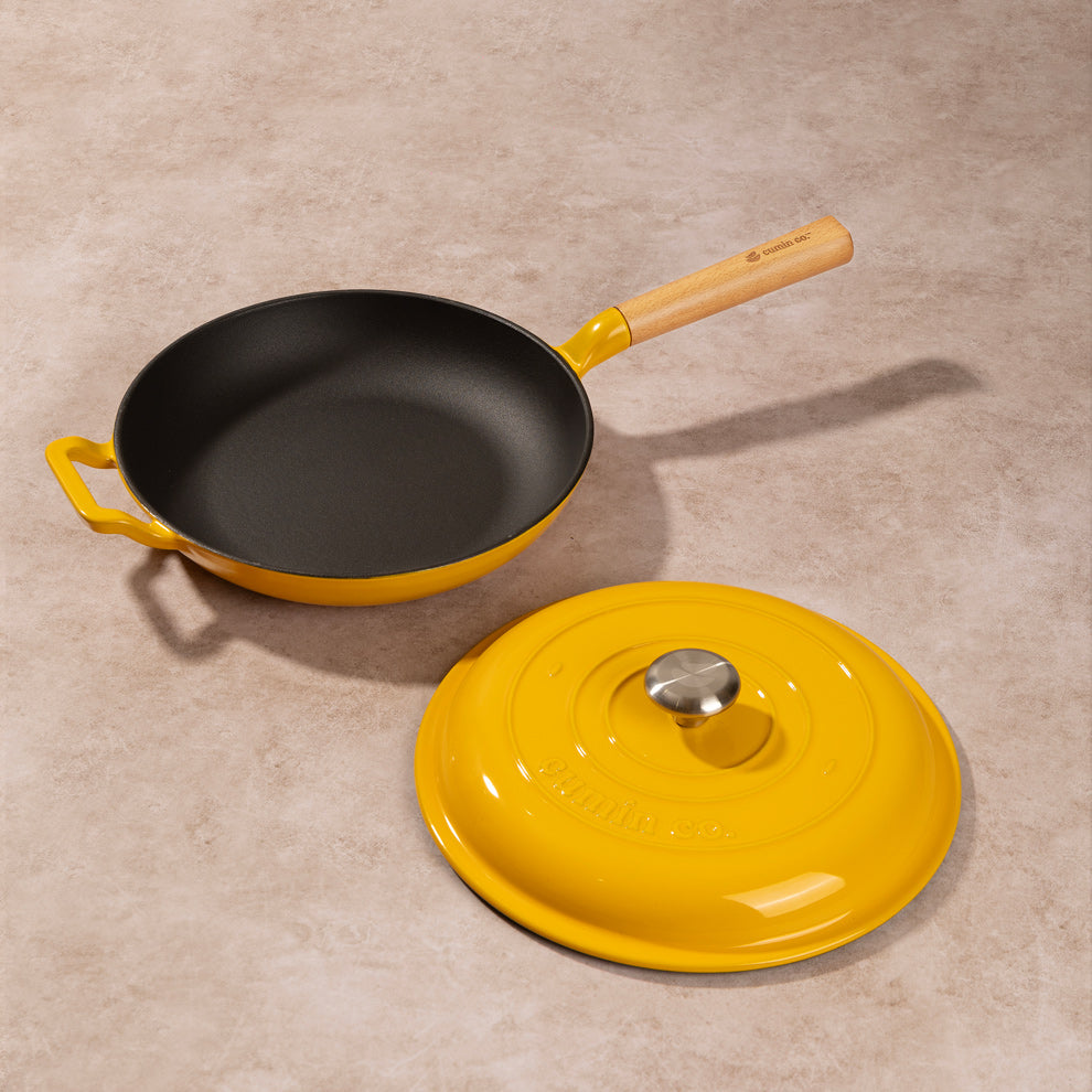No. 10 Enamel Cast Iron Pan