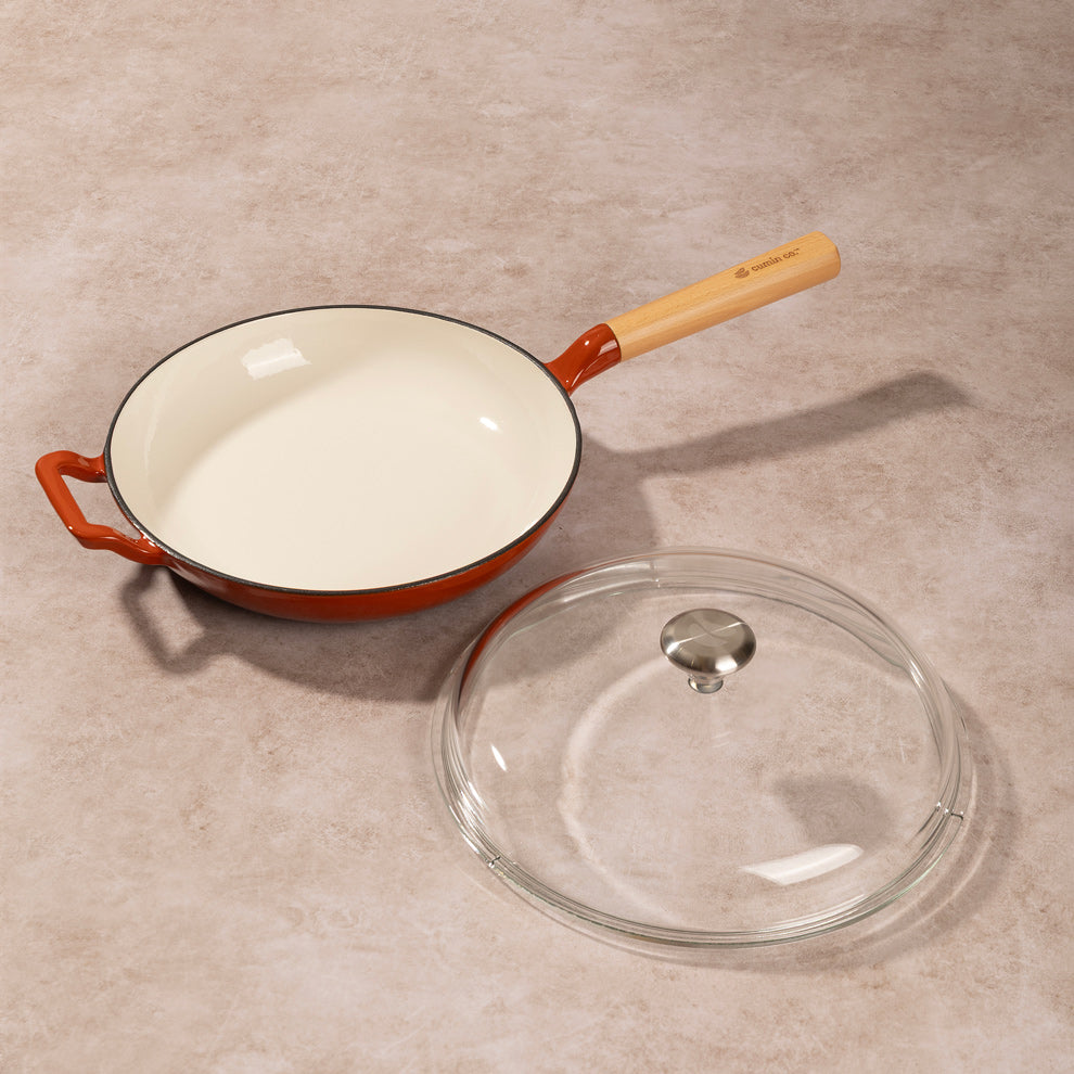 No. 10 Enamel Cast Iron Pan