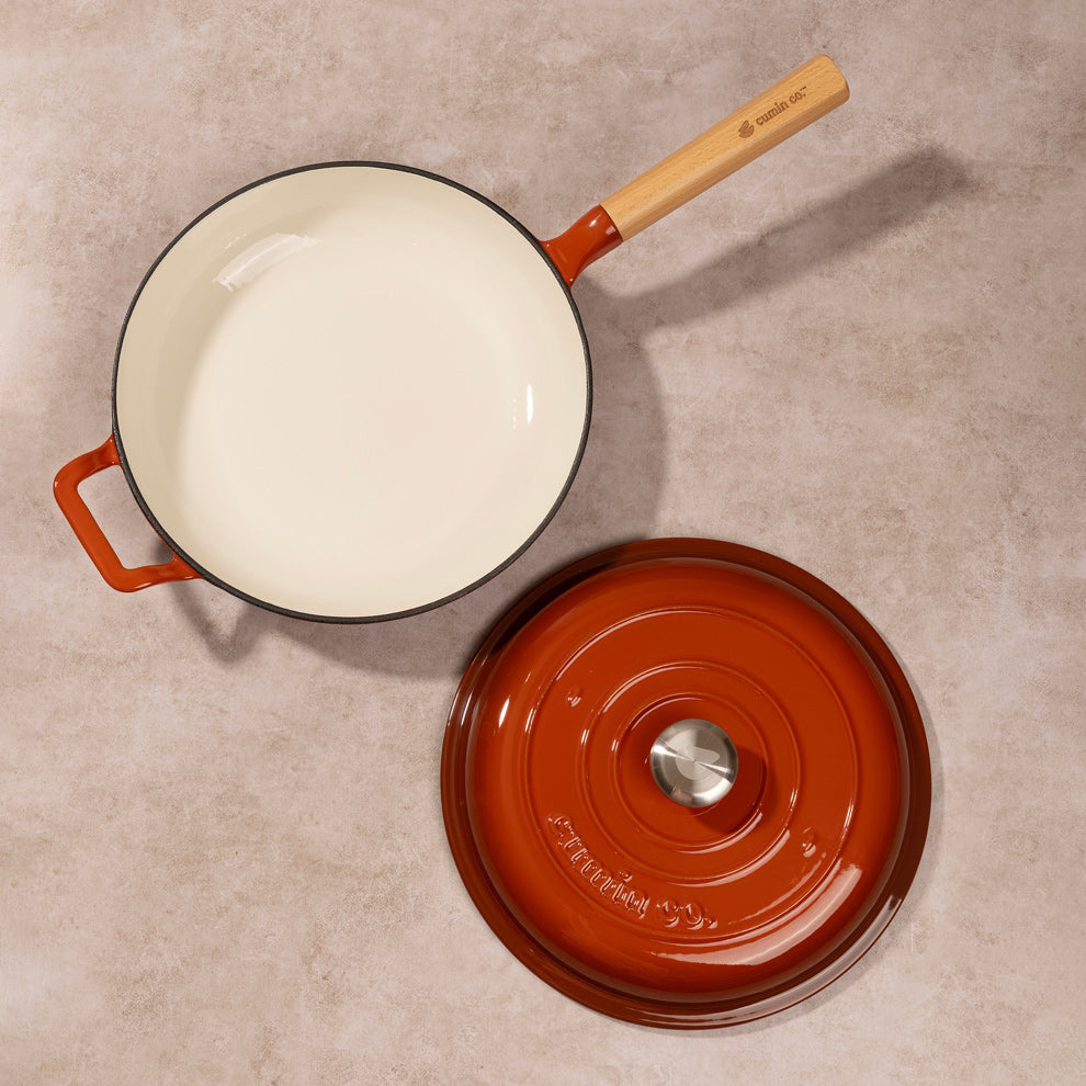 No. 10 Enamel Cast Iron Pan