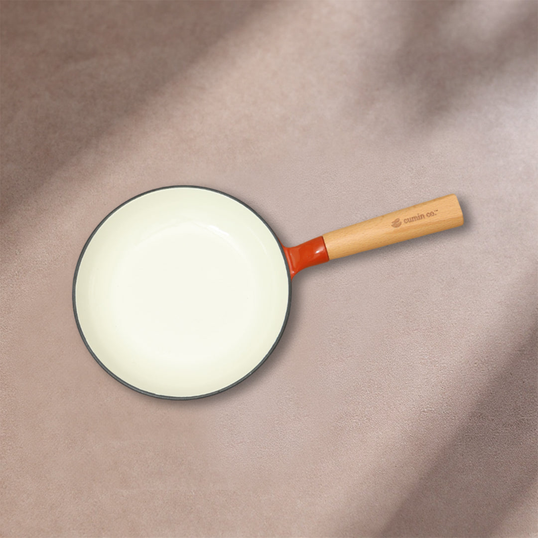 No. 8 Enamel Cast Iron Pan