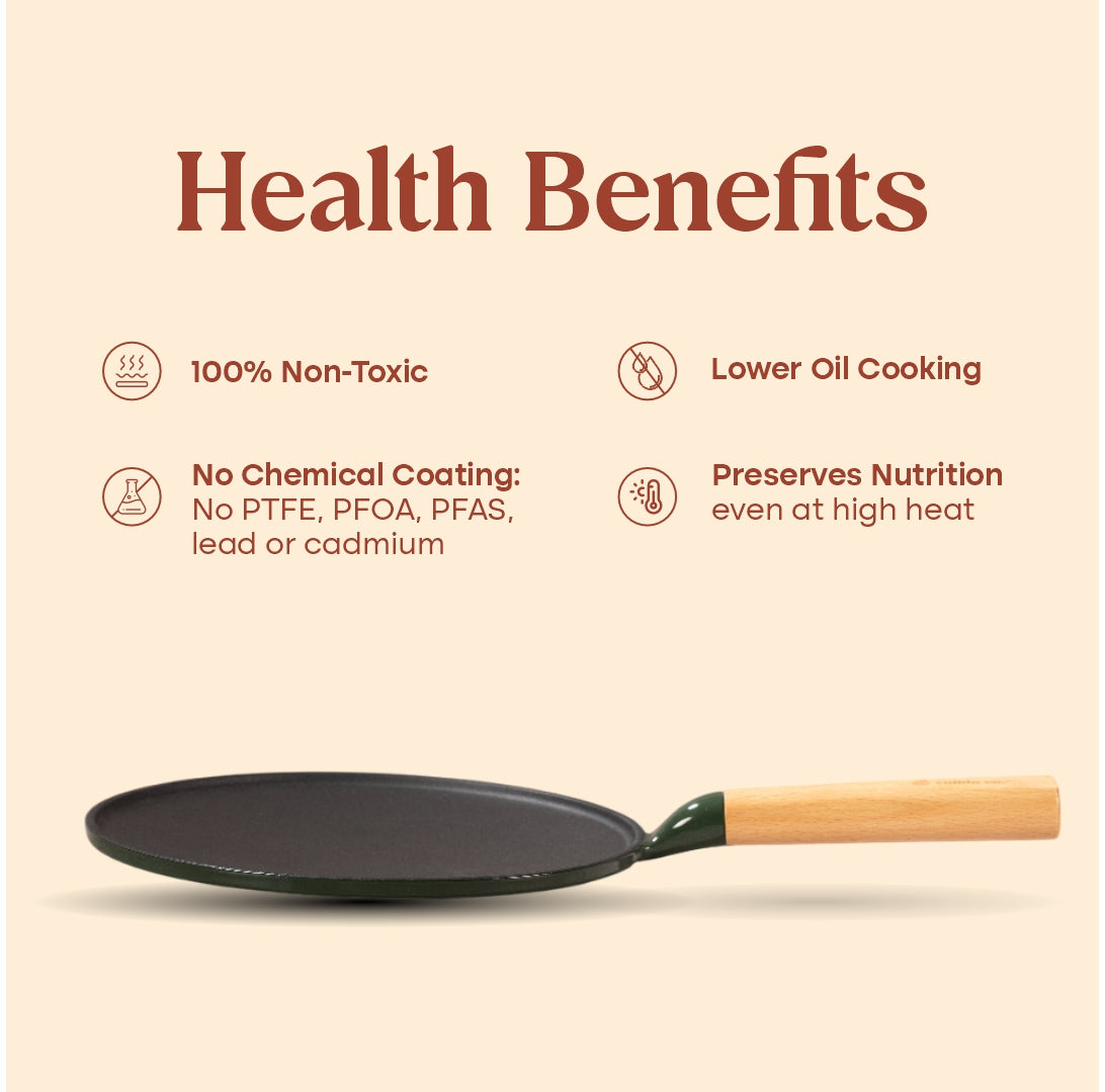 No. 10 Enamel Cast Iron Roti Tawa