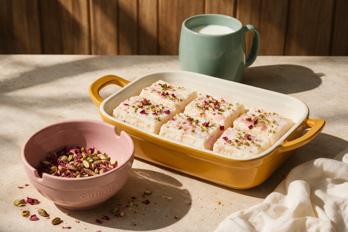 Rose-Pistachio Milk Cake