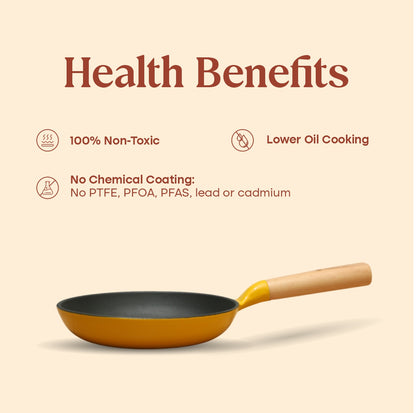 No. 8 Enamel Cast Iron Pan