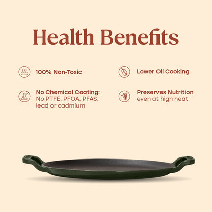 No. 11 Enamel Cast Iron Dosa Tawa (28cm)