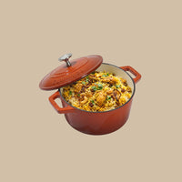 No. 6 Enamel Cast Iron Dutch Oven (1.2L)