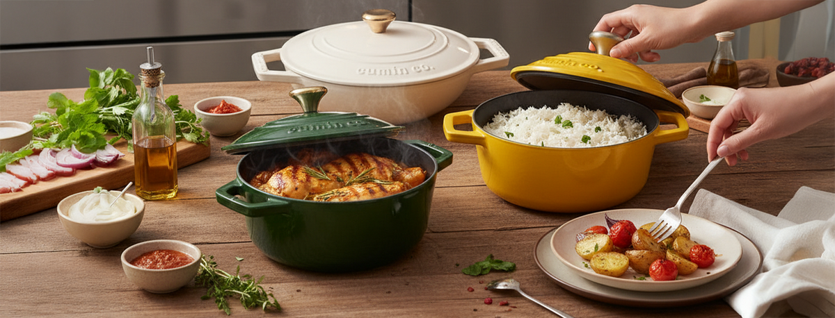 Cumin Co. - 100% Toxin-Free Enamel Cast Iron Cookware