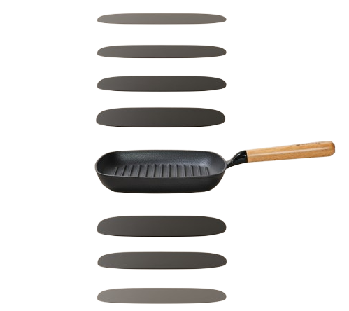 cast iron pots and pans