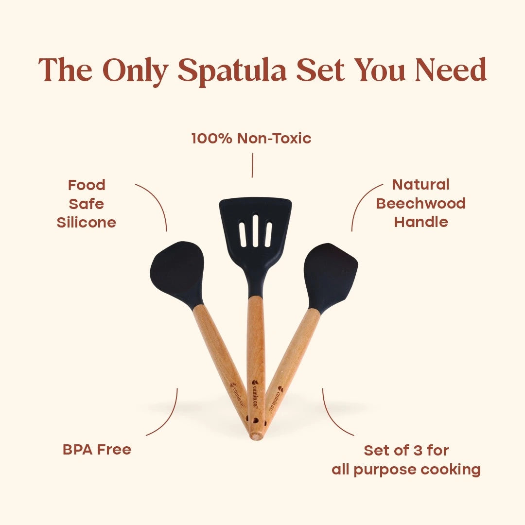 The Pivot: BPA-Free Spatulas - Set of 3