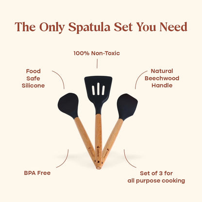 The Pivot: BPA-Free Spatulas - Set of 3