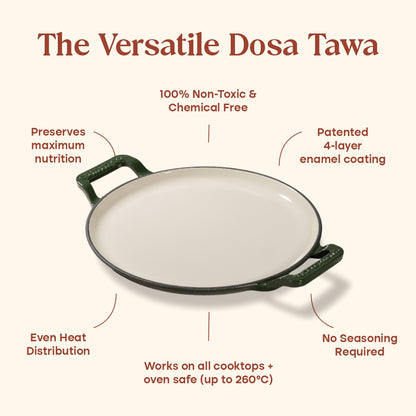 No. 11 Enamel Cast Iron Dosa Tawa