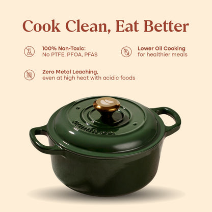 No. 8 Enamel Coated Dutch Oven