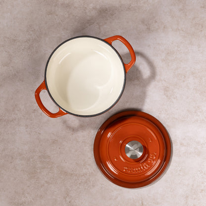 No. 6 Enamel Coated Dutch Oven