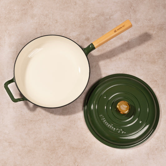 No. 10 Enamel Cast Iron Pan