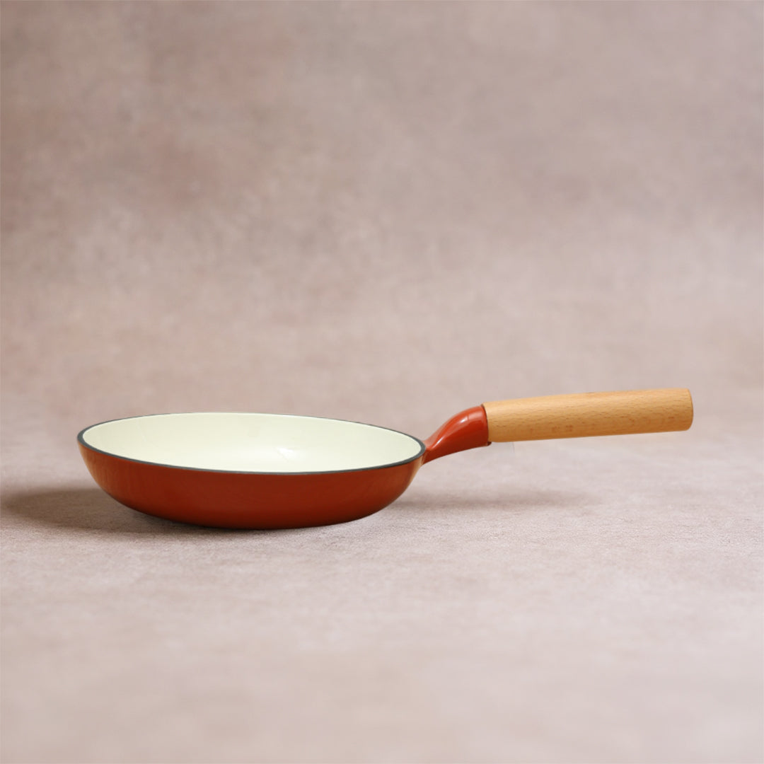 No. 8 Enamel Cast Iron Pan