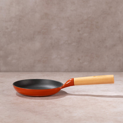 No. 6 Enamel Coated Cast Iron Pan