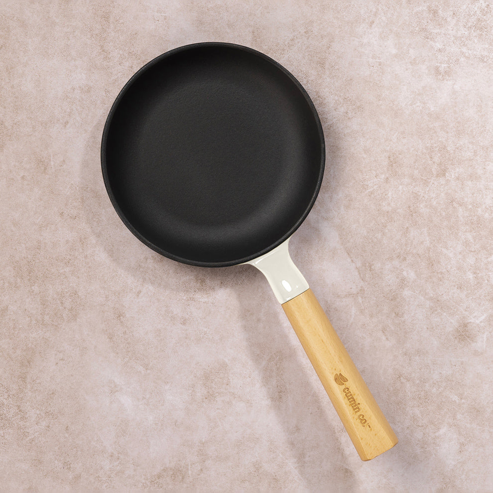 No. 6 Enamel Coated Cast Iron Pan