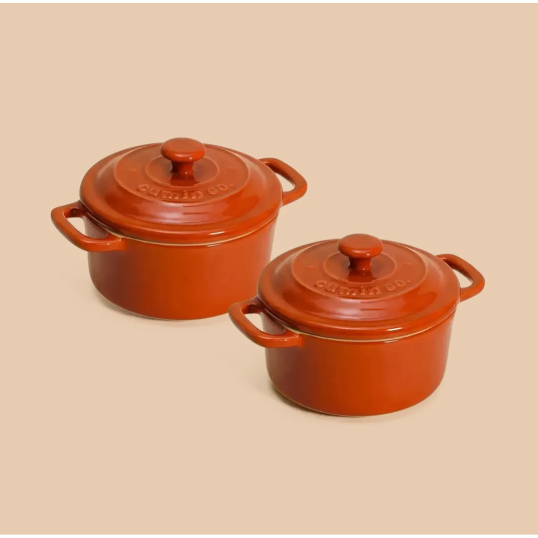Mini Cocottes, Set of 2 - Cerise | Le Creuset Mini Cocottes, Set of 2 - Cerise | Le Creuset